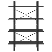 Thumbnail for Bücherregal 4 Fächer Grau 100x30x140 cm Spanplatte