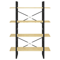 Thumbnail for Bücherregal 4 Fächer 100x30x140 cm Kiefer Massivholz