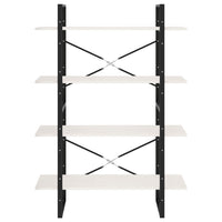 Thumbnail for Bücherregal 4 Fächer Weiß 100x30x140 cm Kiefer Massivholz