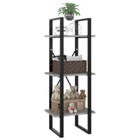 Thumbnail for Bücherregal 3 Fächer Betongrau 40x30x105 cm Holzwerkstoff