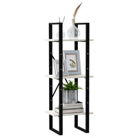 Thumbnail for Bücherregal 3 Fächer Weiß 40x30x105 cm Massivholz Kiefer