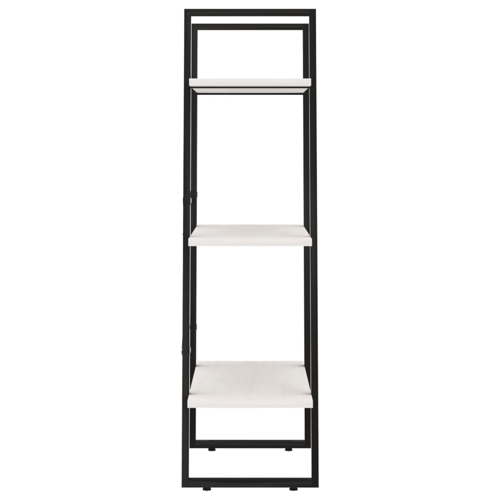 Lagerregal Weiß 60x30x105 cm Massivholz Kiefer