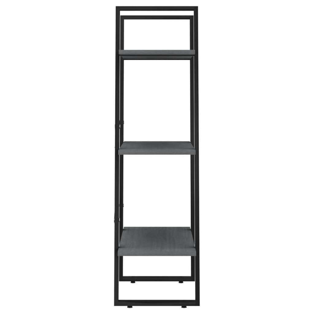 Lagerregal Grau 60x30x105 cm Massivholz Kiefer