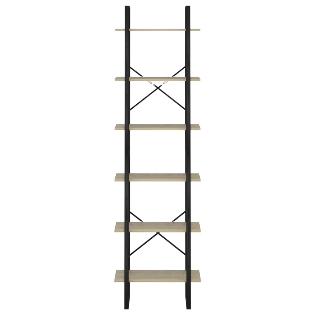 Lagerregale 2 Stk. Sonoma-Eiche 60x30x210 cm Holzwerkstoff
