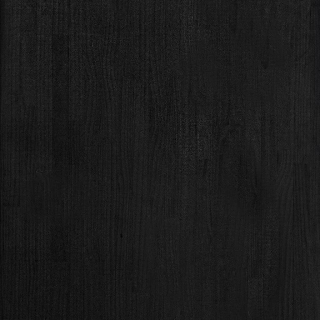 Lagerregale 2 Stk. Schwarz 60x30x210 cm Massivholz Kiefer