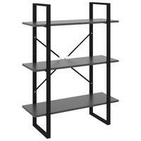 Thumbnail for Bücherregal Grau 80x30x105 cm Holzwerkstoff