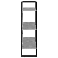 Thumbnail for Bücherregal Betongrau 80x30x105 cm Spanplatte