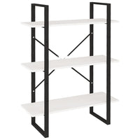 Thumbnail for Bücherregal 3 Fächer Weiß 80x30x105 cm Massivholz Kiefer