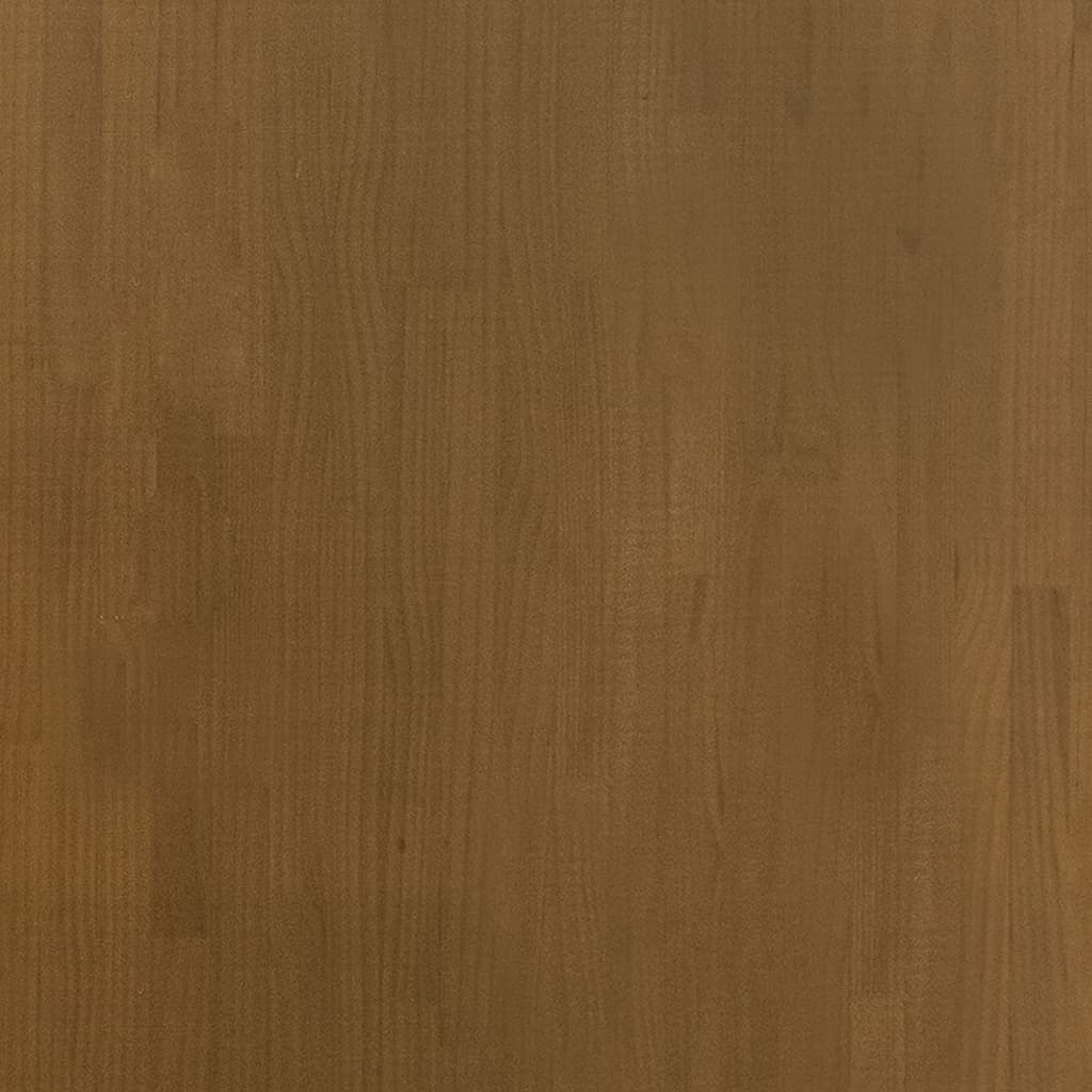 Bücherregal 3 Fächer Braun 80x30x105 cm Massivholz Kiefer