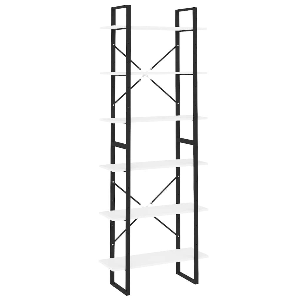 Hochschrank Weiß 80x30x210 cm Holzwerkstoff