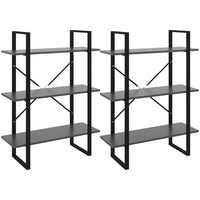 Thumbnail for Hochschrank Grau 80x30x210 cm Spanplatte