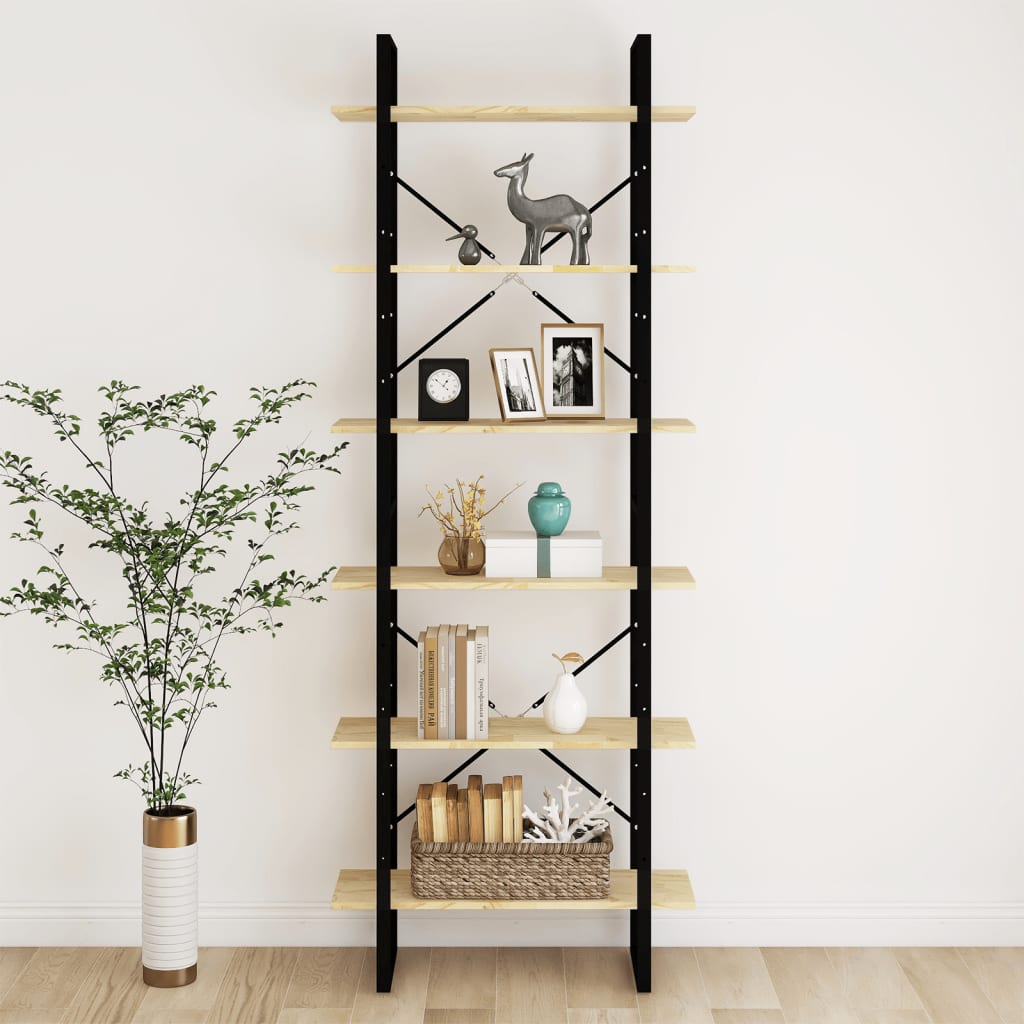 Hochschrank 80x30x210 cm Massivholz Kiefer