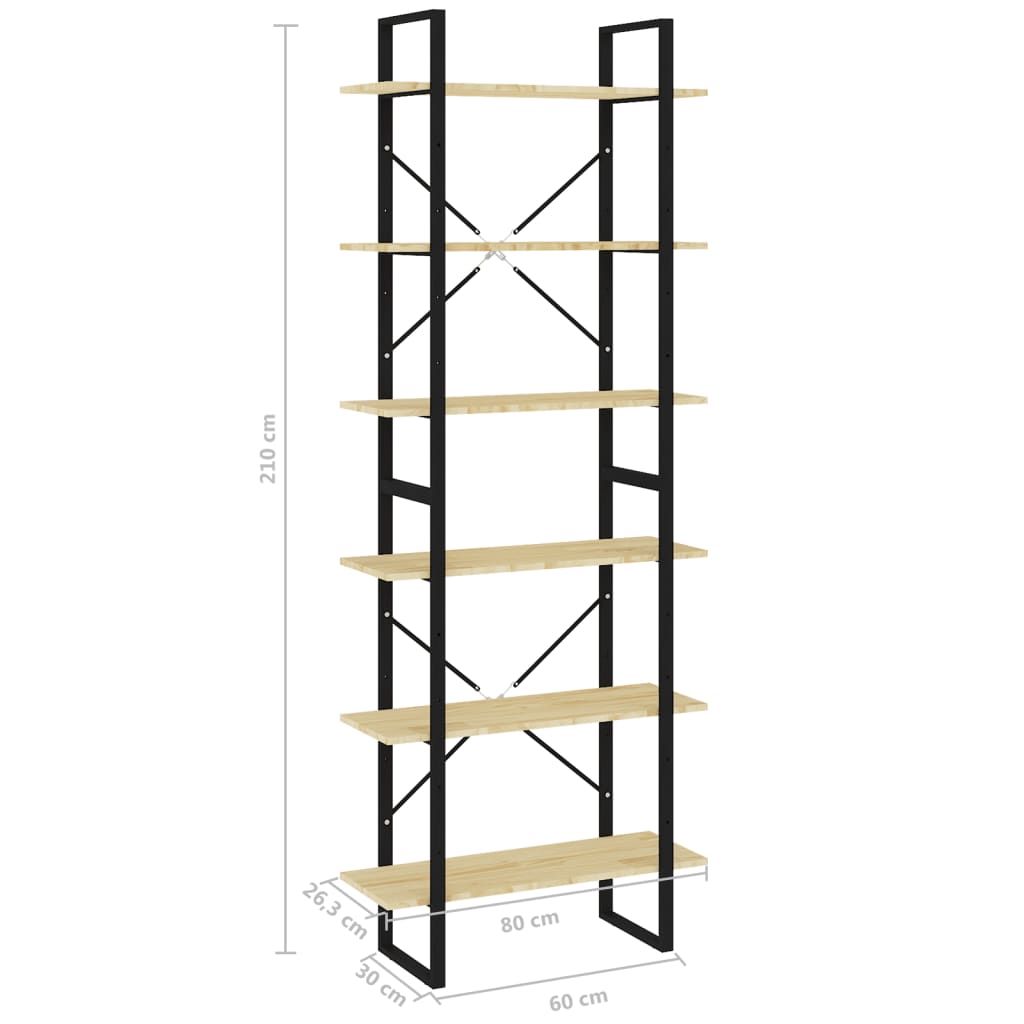 Hochschrank 80x30x210 cm Massivholz Kiefer