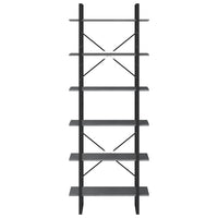 Thumbnail for Hochschrank Grau 80x30x210 cm Massivholz Kiefer