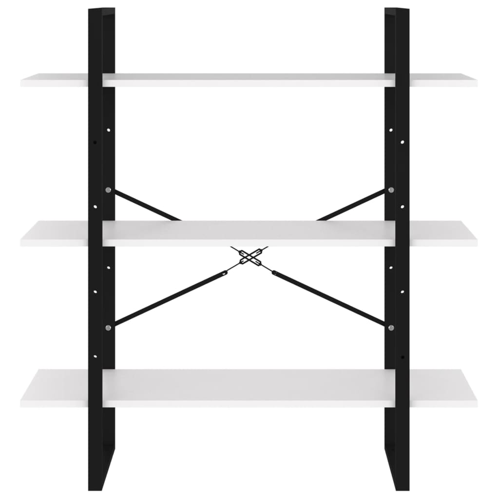 Bücherregal Weiß 100x30x105 cm Spanplatte