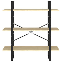 Thumbnail for Bücherregal Sonoma-Eiche 100x30x105 cm Holzwerkstoff