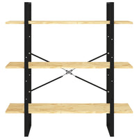 Thumbnail for Bücherregal 3 Fächer 100x30x105 cm Massivholz Kiefer