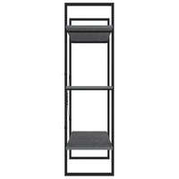 Thumbnail for Bücherregal 3 Fächer Grau 100x30x105 cm Massivholz Kiefer