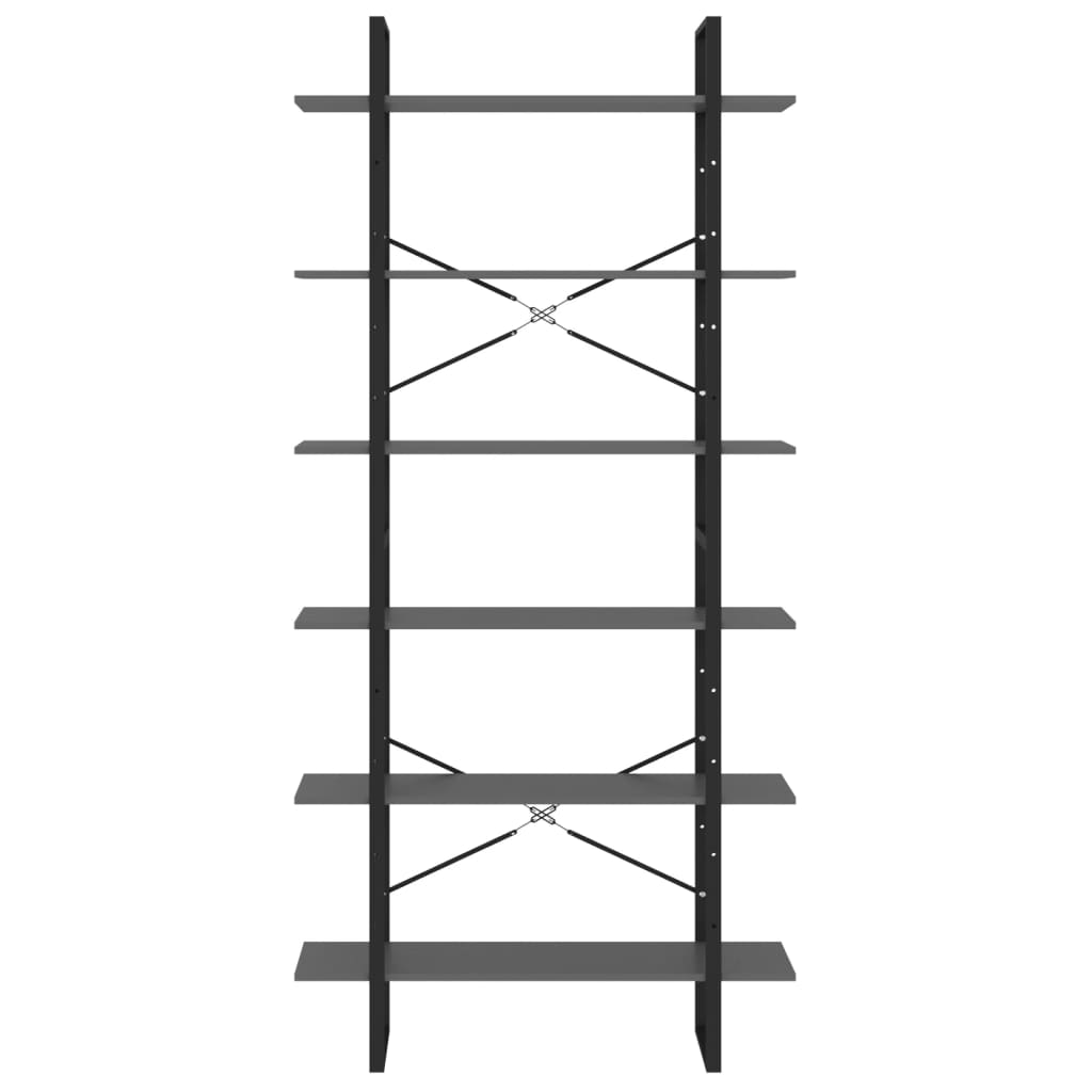 Hochschrank Grau 100x30x210 cm Spanplatte