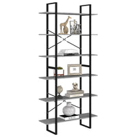 Thumbnail for Hochschrank Betongrau 100x30x210 cm Holzwerkstoff