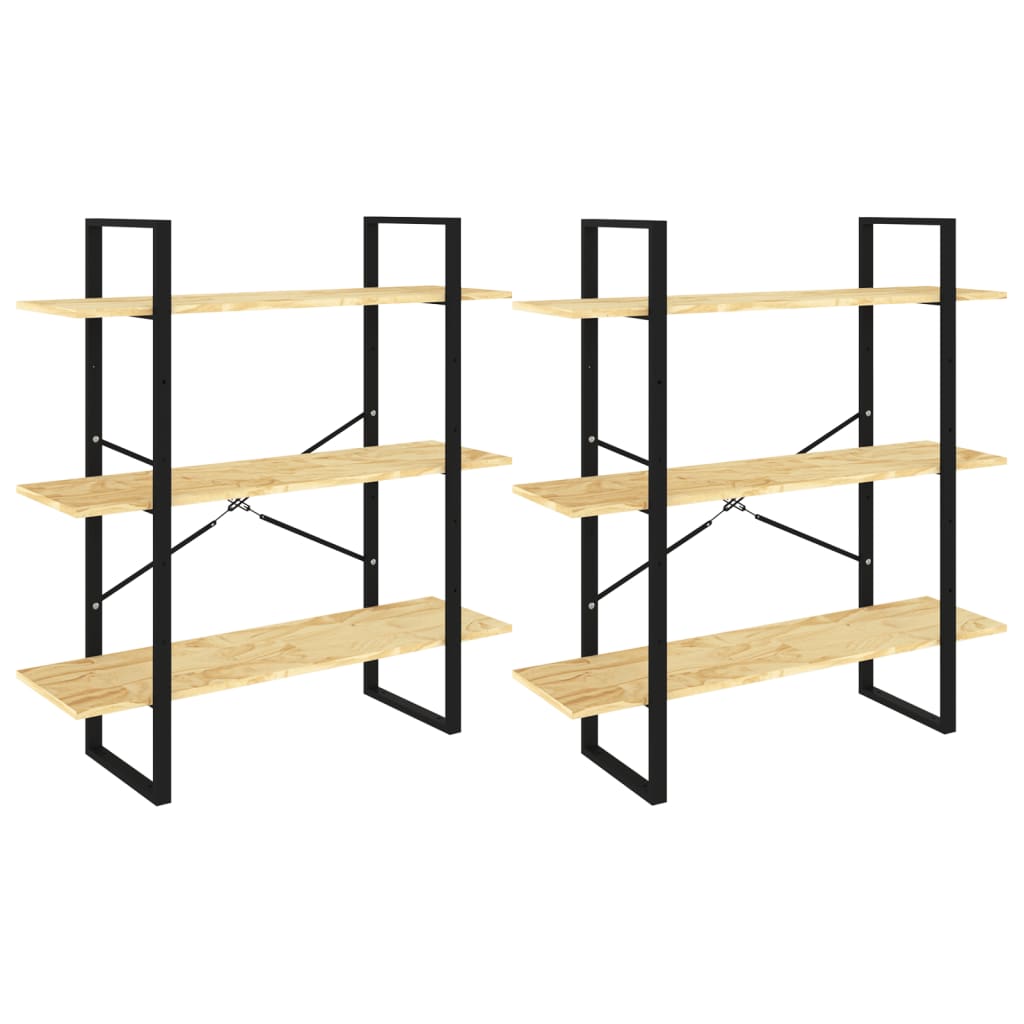 Hochschrank 100x30x210 cm Massivholz Kiefer