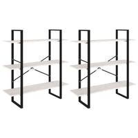 Thumbnail for Hochschrank Weiß 100x30x210 cm Massivholz Kiefer