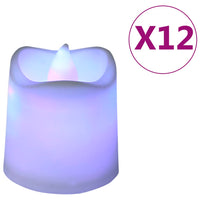 Thumbnail for Flammenlose Teelichter LED-Kerzen Elektrisch 12 Stk. Bunt