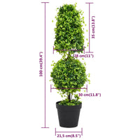 Thumbnail for Künstlicher Buchsbaum mit Topf Grün 100 cm