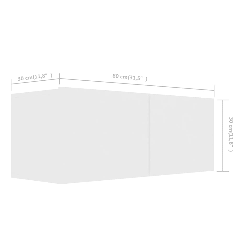 5-tlg. TV-Schrank-Set Weiß Holzwerkstoff