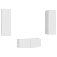 Thumbnail for 3-tlg. TV-Schrank-Set Weiß Holzwerkstoff