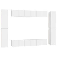 Thumbnail for 10-tlg. TV-Schrank-Set Weiß Holzwerkstoff