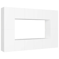 Thumbnail for 8-tlg. TV-Schrank-Set Weiß Holzwerkstoff