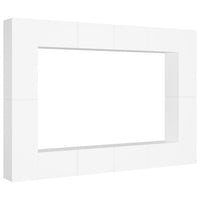 Thumbnail for 8-tlg. TV-Schrank-Set Weiß Holzwerkstoff