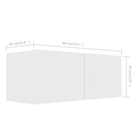 Thumbnail for 4-tlg. TV-Schrank-Set Weiß Holzwerkstoff