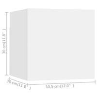 Thumbnail for 6-tlg. TV-Schrank-Set Weiß Holzwerkstoff