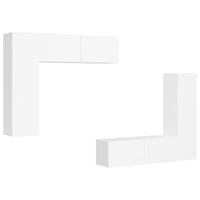 Thumbnail for 4-tlg. TV-Schrank-Set Weiß Holzwerkstoff