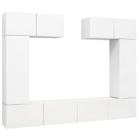 Thumbnail for 6-tlg. TV-Schrank-Set Weiß Holzwerkstoff