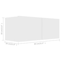 Thumbnail for 2-tlg. TV-Schrank-Set Weiß Holzwerkstoff