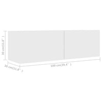 Thumbnail for 2-tlg. TV-Schrank-Set Weiß Holzwerkstoff