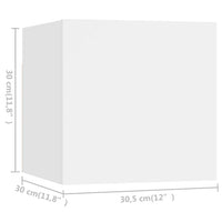 Thumbnail for 8-tlg. TV-Schrank-Set Weiß Holzwerkstoff