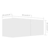 Thumbnail for 4-tlg. TV-Schrank-Set Weiß Holzwerkstoff