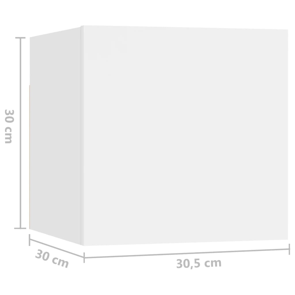 7-tlg. TV-Schrank-Set Weiß Holzwerkstoff