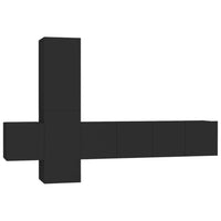 Thumbnail for 5-tlg. TV-Schrank-Set Schwarz Holzwerkstoff