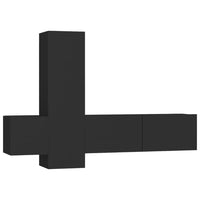 Thumbnail for 3-tlg. TV-Schrank-Set Schwarz Holzwerkstoff