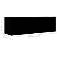 Thumbnail for 2-tlg. TV-Schrank-Set Schwarz Holzwerkstoff