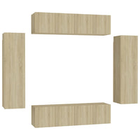 Thumbnail for 6-tlg. TV-Schrank-Set Sonoma-Eiche Holzwerkstoff