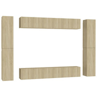Thumbnail for 10-tlg. TV-Schrank-Set Sonoma-Eiche Holzwerkstoff