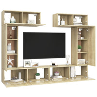 Thumbnail for 6-tlg. TV-Schrank-Set Sonoma-Eiche Holzwerkstoff