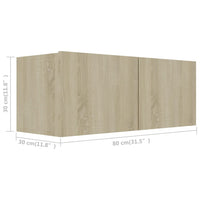 Thumbnail for 2-tlg. TV-Schrank-Set Sonoma-Eiche Holzwerkstoff