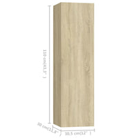 Thumbnail for 4-tlg. TV-Schrank-Set Sonoma-Eiche Holzwerkstoff